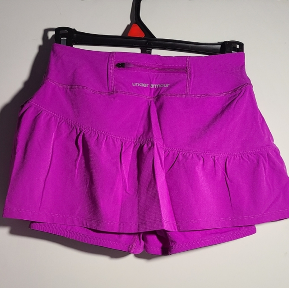 Under Armour Heat Gear Purple Tennis Skirt with Inner Shorts - Picture 2 of 4
